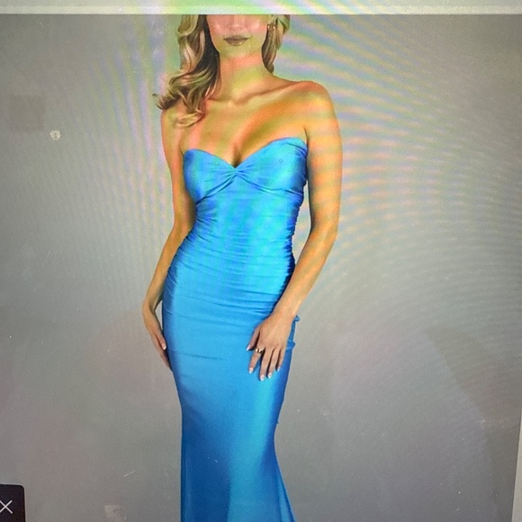 Jessica Angel Blue Prom Dress 2645 - Picture 2 of 5